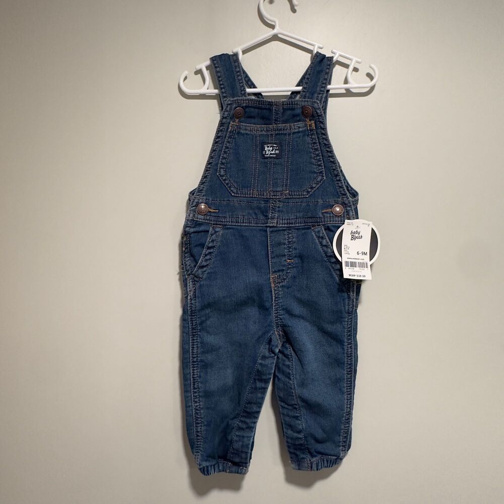 Baby B’gosh Denim Overalls – 6–9 Months – NWT